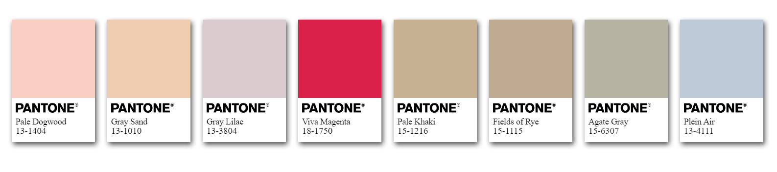 Цветовая палитра 2023 года от Pantone